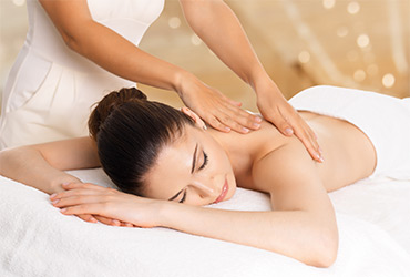 Targeted upper-back and neck massage to ease tension