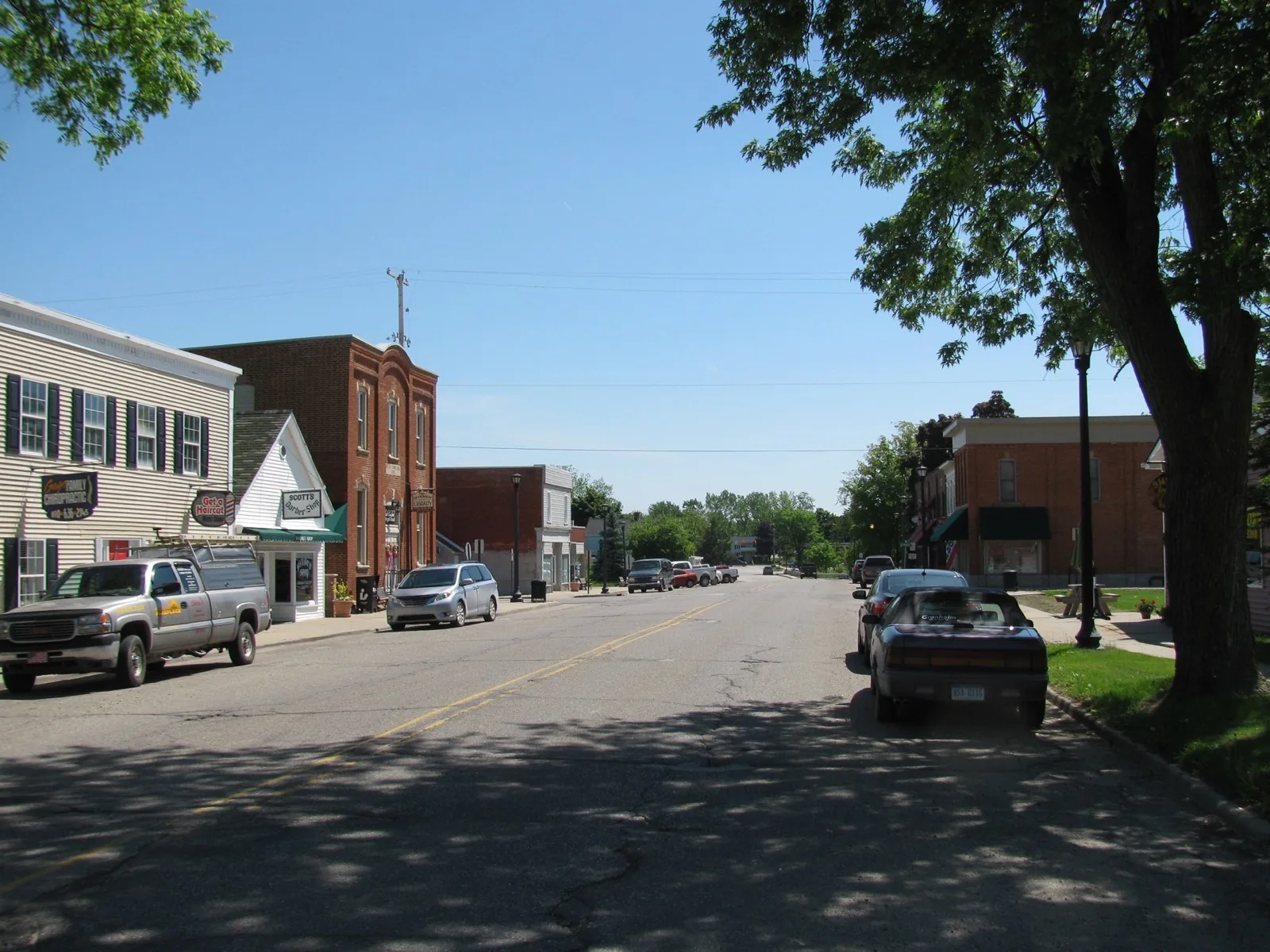 Downtown Goodrich, Michigan streetscape